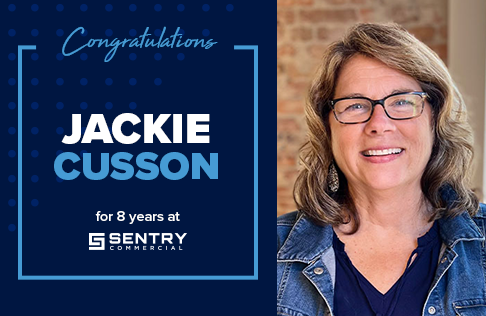 Celebrating Jackie Cusson’s 8th year at Sentry Commercial!