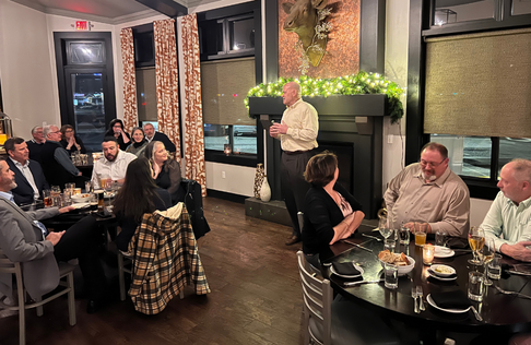 We celebrated our annual Holiday Gathering at Carbones Restaurant for the first time in 3 years.