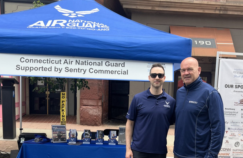 Sentry Commercial Sponsors Air National Guard’s Recruiting Tent at #HartfordTaste Event
