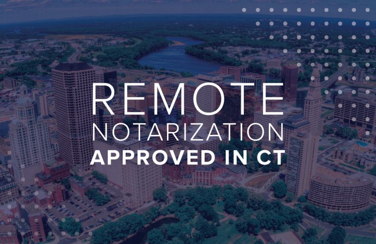 ALERT: Remote Notarization Approved in CT