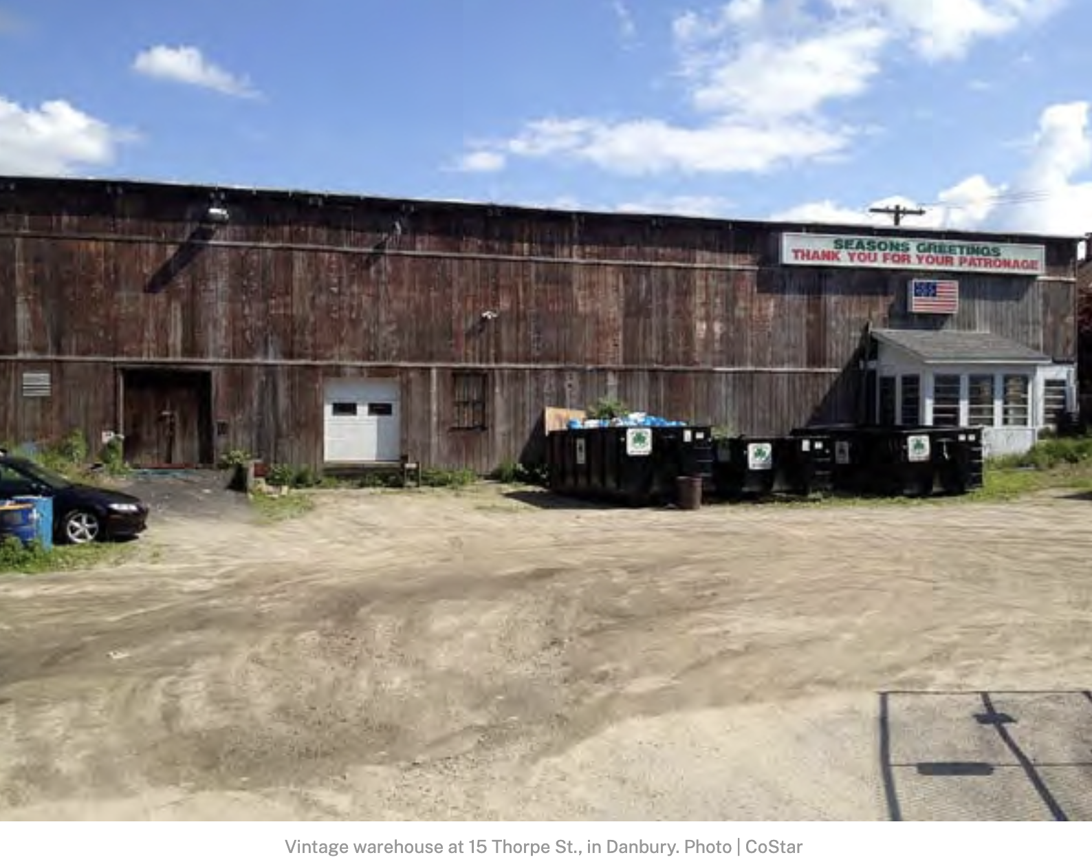 Vintage Danbury Warehouse Sells for $1.25M